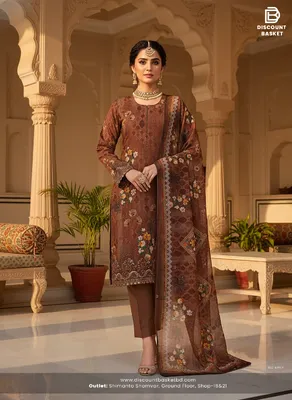 Classic Pakistani Embroidery Lace Work Dress Collection